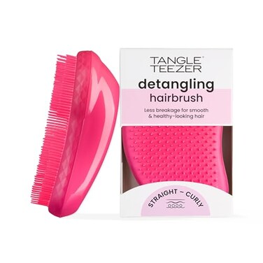 Tangle Teezer Original Detangling Brush Dry and Wet Hairbrush Detangler for All Regular Hair Types Pink Fizz
