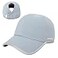 Ponyflo 360 Reflective Performance Ponytail Running Hat Patented Womens High Ponytail Baseball Cap Grey