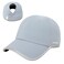 Ponyflo 360 Reflective Performance Ponytail Running Hat Patented Womens High Ponytail Baseball Cap Grey