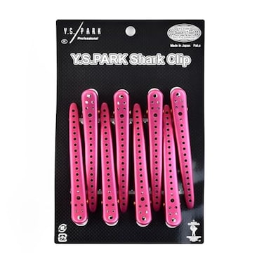 Y.S.PARK YS Park Shark Clips Pink Metal 8pcs