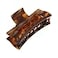 France Luxe Large Cutout Rectangle Claw Clip Caramel Horn