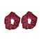 Motique Accessories Velvet Solid Scrunchies Set of 2 Mauve