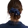 Lunya Washable Silk Scrunchies Mulberry Silk Hair Ties Deep Blue One Size Fits Most