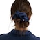 Lunya Washable Silk Scrunchies Mulberry Silk Hair Ties Deep Blue One Size Fits Most