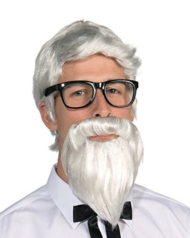 Rubies Southern Colonel Beard Wig Set for Adults Mens No Size