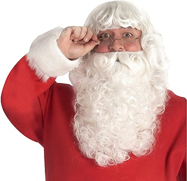 Rubies Santa Claus Deluxe Beard Wig Set for Adults Mens No Size