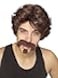 Rubies Big John Wig Moustache Goatee Set for Adults Mens No Size Brown