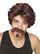 Rubies Big John Wig Moustache Goatee Set for Adults Mens No Size Brown