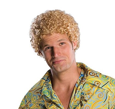 Rubies Afro Blonde Wig for Adults Mens No Size