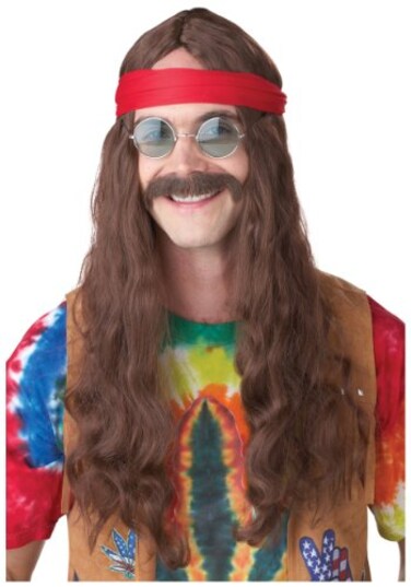 California Costumes Hippie Man Wig and Moustache