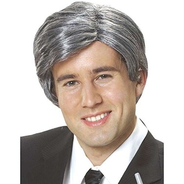 Costume Culture Mens Silver Fox Wig Grey One Size
