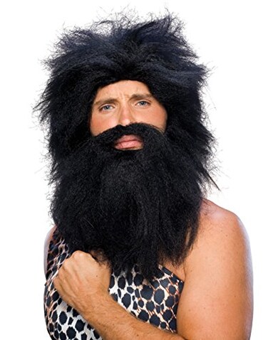 Rubies Caveman Beard Wig Set for Adults No Size