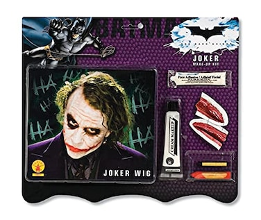 Rubies DC Batman The Dark Knight The Joker Wig and Makeup Set for Adults Mens No Size