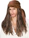 Rubies Brown Caribbean Pirate Wig