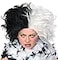 Rubies Ms Spot Black White Wig for Adults Womens No Size