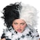 Rubies Ms Spot Black White Wig for Adults Womens No Size