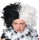 Rubies Ms Spot Black White Wig for Adults Womens No Size