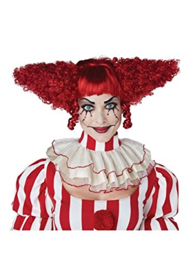 California Costumes Creepy Clown Wig Red