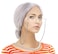 Feacole Old Lady Costume SetGrandmother WigWig Caps Madea Granny Glasses Eyeglass Retainer ChainPearl Necklace5 Pieces