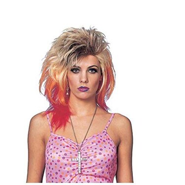 Costume Culture Womens 80s Glam Wig Multi One Size