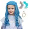 ColorGround Long Wavy Blue with Silvery White Cosplay Wig