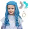 ColorGround Long Wavy Blue with Silvery White Cosplay Wig