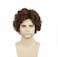 Topcosplay Brown Wigs for Men Short Curly Fluffy Cosplay Halloween Character Costume Wig Layered