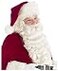 Costume Adventure Deluxe Santa Beard and Wig Set Santa Claus Beard and Wig Set with Velvet Red Storage Bag for Men One Size