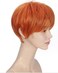 OYSRONG New Handsome Men Short Orange Straight Cosplay Wig