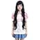 Cfalaicos Dark Purple Cosplay Wig Costume Wigs with Bangs for Adults Free Wig Cap