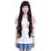 Cfalaicos Dark Purple Cosplay Wig Costume Wigs with Bangs for Adults Free Wig Cap