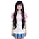 Cfalaicos Dark Purple Cosplay Wig Costume Wigs with Bangs for Adults Free Wig Cap