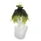Tongtta Short Black and Green Gradient Cosplay Wigs Halloween Custume Curly Wig for Party