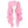 MapofBeauty Multicolor Lolita Long Curly Clip on synthetic Ponytails Cosplay Wig PinkBlonde