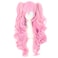 MapofBeauty Multicolor Lolita Long Curly Clip on synthetic Ponytails Cosplay Wig PinkBlonde