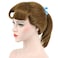 karlery Womens Short Wave Braided Brown Ponytail Wig Anime Party Cosplay Halloween Wig