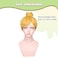 ColorGround Womens Short Blonde Cosplay Costume Wig with Bun