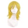 MapofBeauty 14 Inch35 cm Short Cosplay Wolf Tail Synthetic Side Bangs Party Wig Yellow