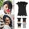 Vecago 10 inch 50 Strands Loc Extensions Human Hair 04cm Width 100 Human Hair Dreadlock Extensions for MenWomen Can be Dyed Soft Dreads Extensions1b