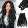 Munx Tape in Hair Extensions Human Hair Natural Black 18 Inch