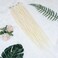 Kraler Pearl White Dreadlock Extensions 22 Synthetic Crochet Dreads Extensions 100 Handmade Single Ended Dreads Thin 06cm Width Reggae Style Dreadlock for Girls10 Strands