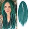 Sangtok 15 pcs Double Ended Dreadlock Extensions 24 inch Teal Green Dreads Extensions Thin 06cm Fake Dreadlocks DE Synthetic Dreadlock Extensions Reggae Hippie Ombre Dreads for Women