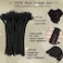 Luckroce 100 Human Hair Dreadlock Extensions 12 Inch 06cm 60 Strands Full Head Handmade Locs Soft Natural Black Can Be Curled Dyed and Bleached