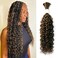 Liqusee Water Wave Curly 1B30 Human Hair 100g Bulk Pack for Braiding No Weft Micro Wet Wave Boho Braids 20 inch Water Wave 1B30