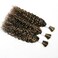 Liqusee Water Wave Curly 1B30 Human Hair 100g Bulk Pack for Braiding No Weft Micro Wet Wave Boho Braids 20 inch Water Wave 1B30