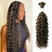 Liqusee Water Wave Curly 1B30 Human Hair 100g Bulk Pack for Braiding No Weft Micro Wet Wave Boho Braids 20 inch Water Wave 1B30