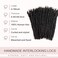 originea DAIXI Handmade Interlocking Locs Real Human Hair Permanent Loc Extensions Textured Natural Looking Soft Dreadlocks Can Be Bleached and Dyed 1B 08cm 6 Inch 30 Strands
