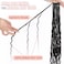 IXIMII Crochet Boho Box Braids with Human Hair Curls 18inch 8packs 96strands 1B Deep Wave PreLooped Bohemian Goddess Braids Crochet Hair Handmade Curly Ends Hair Extensions For Women