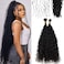 CHARMING YOU Bulk Pre Divided Human Hair for Crochet Boho Braids Extensions Curly Double Drawn Bulk Human Hair Bundles for Braiding Loose Deep Wave No Weft for Women 18inch 320 roots 100g