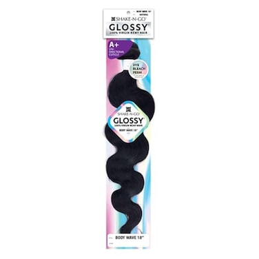 Shake-N-Go Shake N Go Virgin Remy Hair Weave Glossy Body Wave 20 Color Natural Black